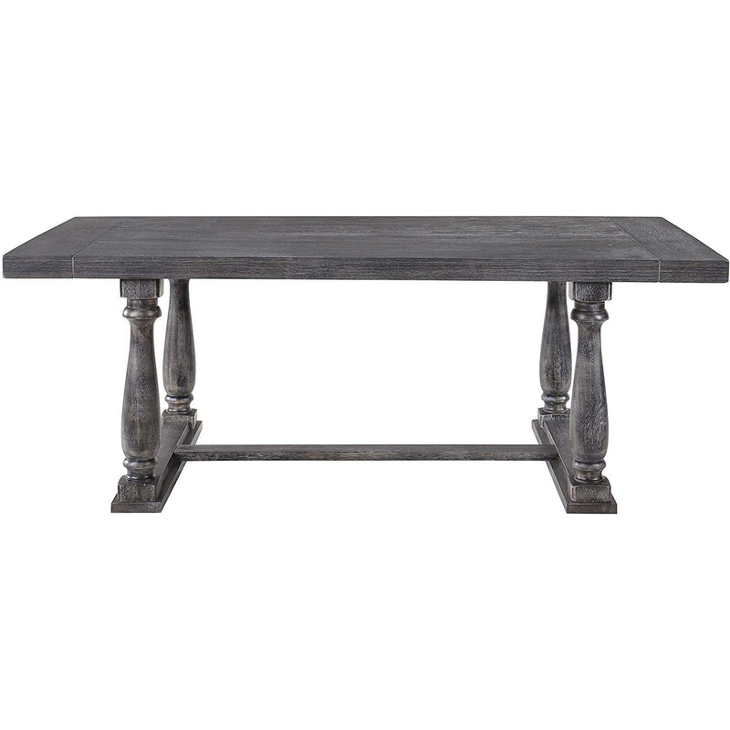 Acme Furniture Bernard 66190 Dining Table - Weathered Grey IMAGE 1