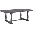 Acme Furniture Bernard 66190 Dining Table - Weathered Grey IMAGE 2