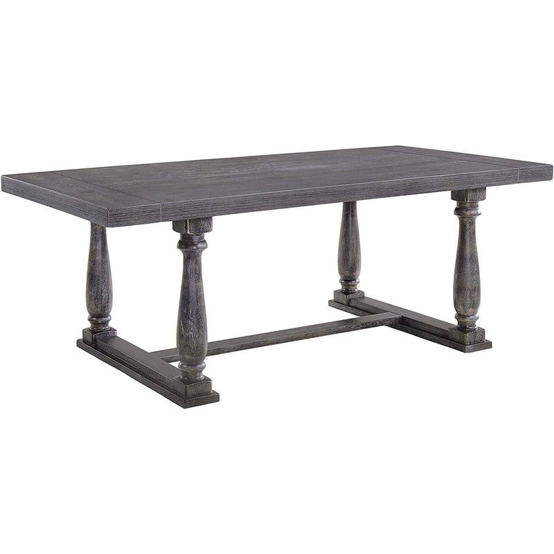 Acme Furniture Bernard 66190 Dining Table - Weathered Grey IMAGE 2