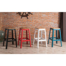 Acme Furniture Jacotte 72334 Bar Stool - Natural and Red IMAGE 3