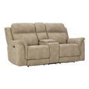  Signature Design by Ashley Next-Gen DuraPella 5930218 Power Reclining Loveseat with Console and Adjustable Headrest IMAGE 2