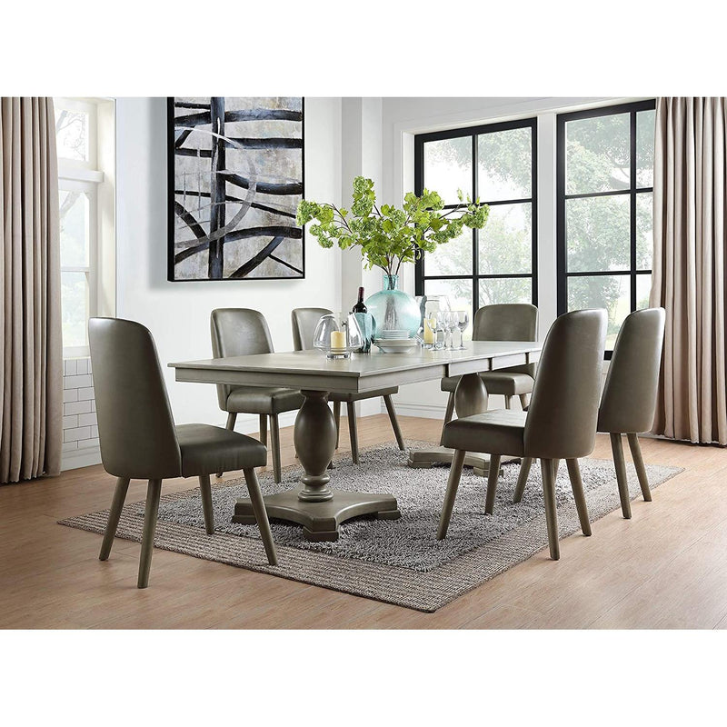 Acme Furniture Waylon 72200 Dining Table - Grey Oak IMAGE 6