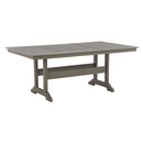  Signature Design by Ashley Visola P802-625 Rectangular Dining Table with Umbrella Option IMAGE 1