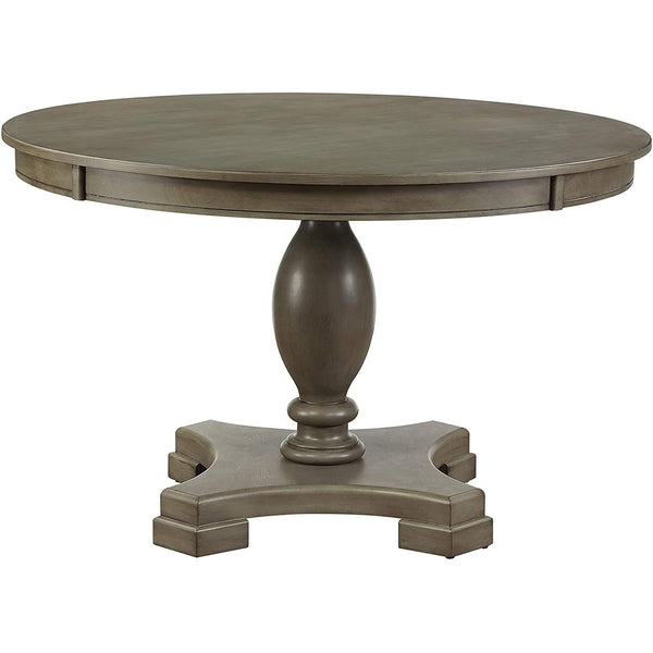 Acme Furniture Waylon 72205 Round Dining Table - Grey Oak IMAGE 1