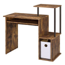 Acme Furniture 92760 Computer Desk - Weathered Oak & Black IMAGE 2