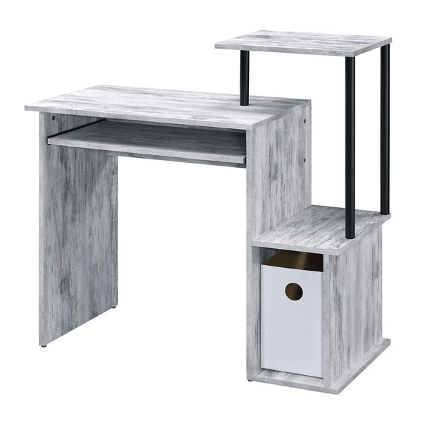 Acme Furniture 92762 Computer Desk - Antique White & Black IMAGE 1