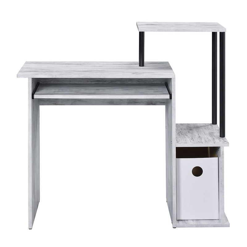Acme Furniture 92762 Computer Desk - Antique White & Black IMAGE 3