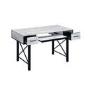 Acme Furniture 92797 Computer Desk - Antique White & Black IMAGE 2