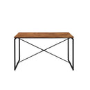 Acme Furniture Jurgen 72910 Dining Table - Oak and Black IMAGE 2