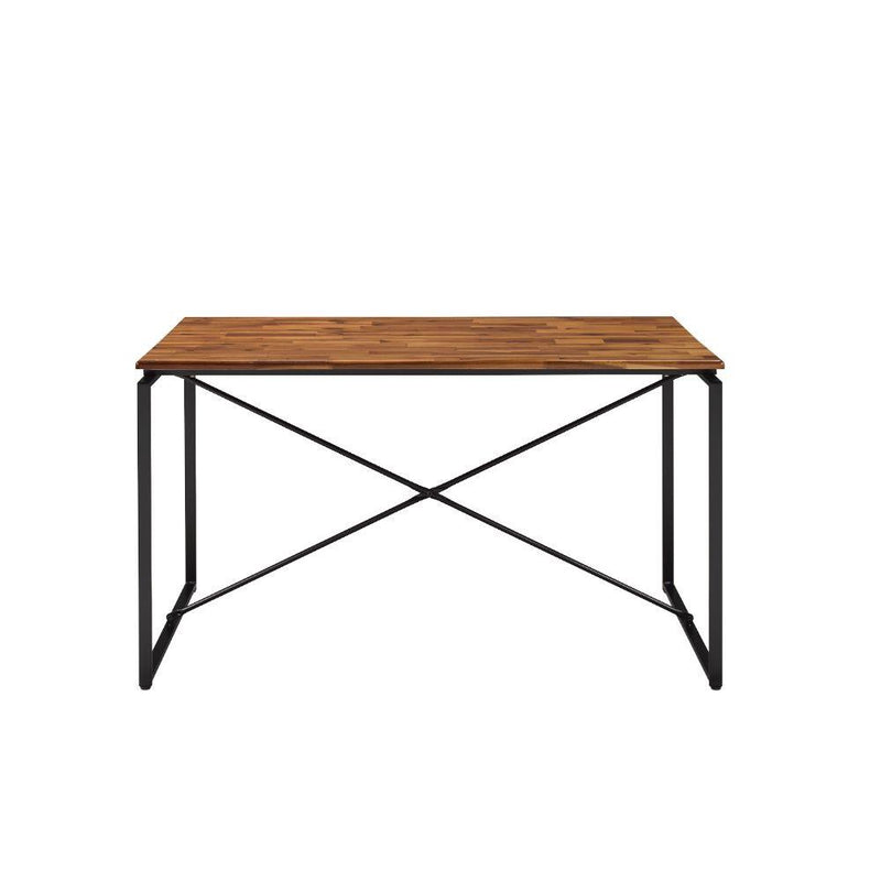 Acme Furniture Jurgen 72910 Dining Table - Oak and Black IMAGE 2