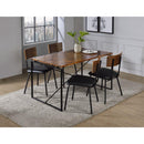 Acme Furniture Jurgen 72910 Dining Table - Oak and Black IMAGE 4
