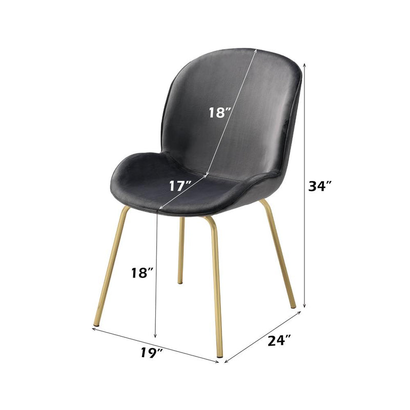 Acme Furniture Chuchip 72948 Side Chair - Grey IMAGE 5