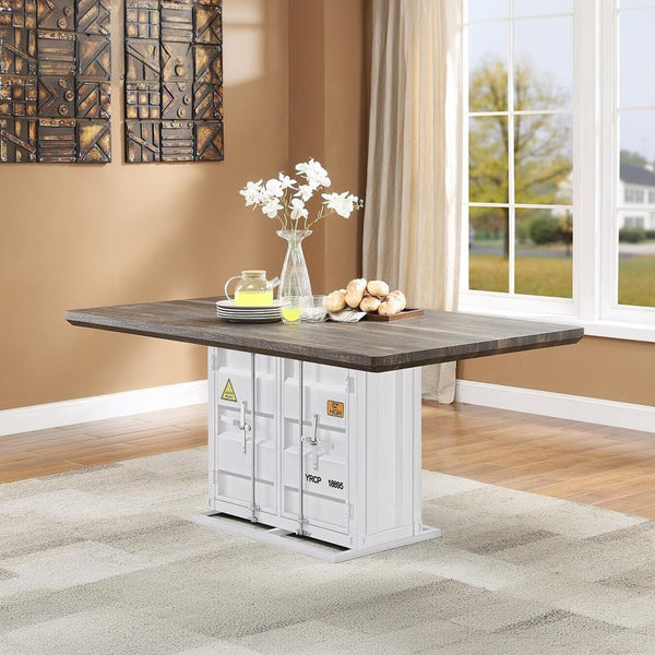 Acme Furniture Cargo 77880 Dining Table - White IMAGE 1
