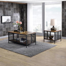 Acme Furniture Winam 82780 Coffee Table - Antique Oak & Black IMAGE 7