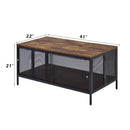 Acme Furniture Winam 82780 Coffee Table - Antique Oak & Black IMAGE 8