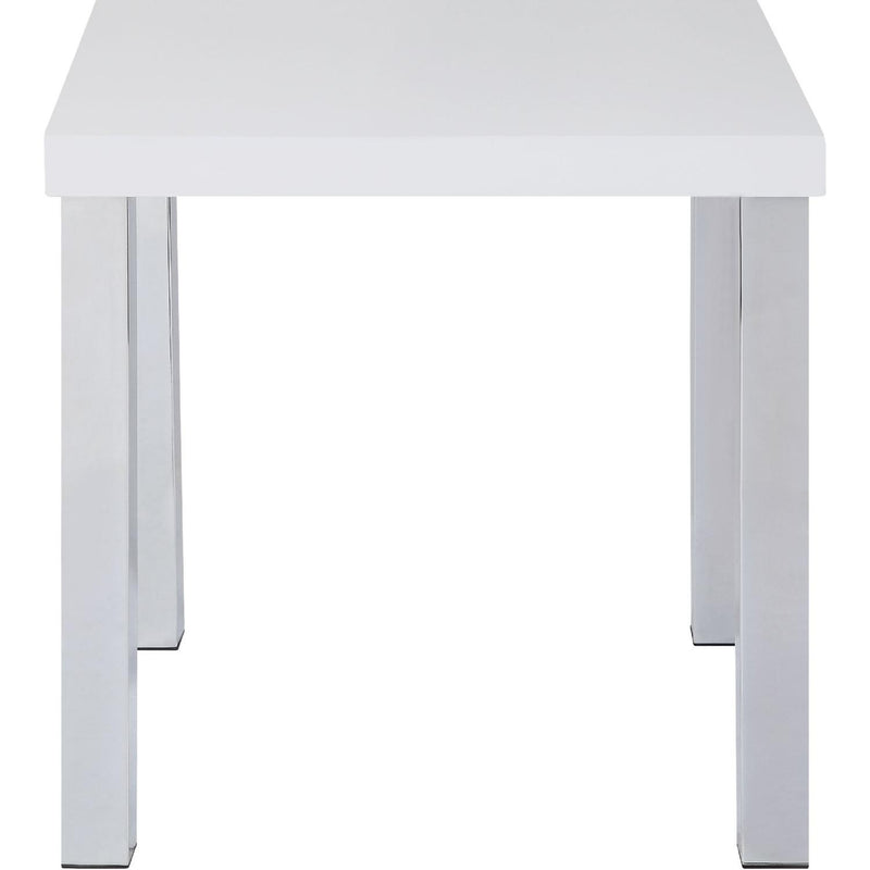 Acme Furniture Harta 82332 End Table - White & Chrome IMAGE 1