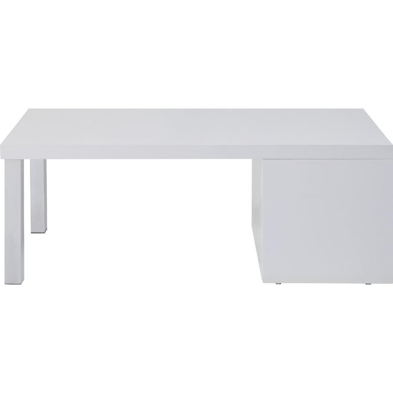 Acme Furniture Harta 82330 Coffee Table - White & Chrome IMAGE 1