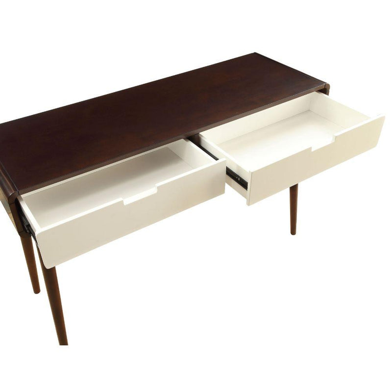 Acme Furniture Christa 82854 Sofa Table - Espresso & White IMAGE 4