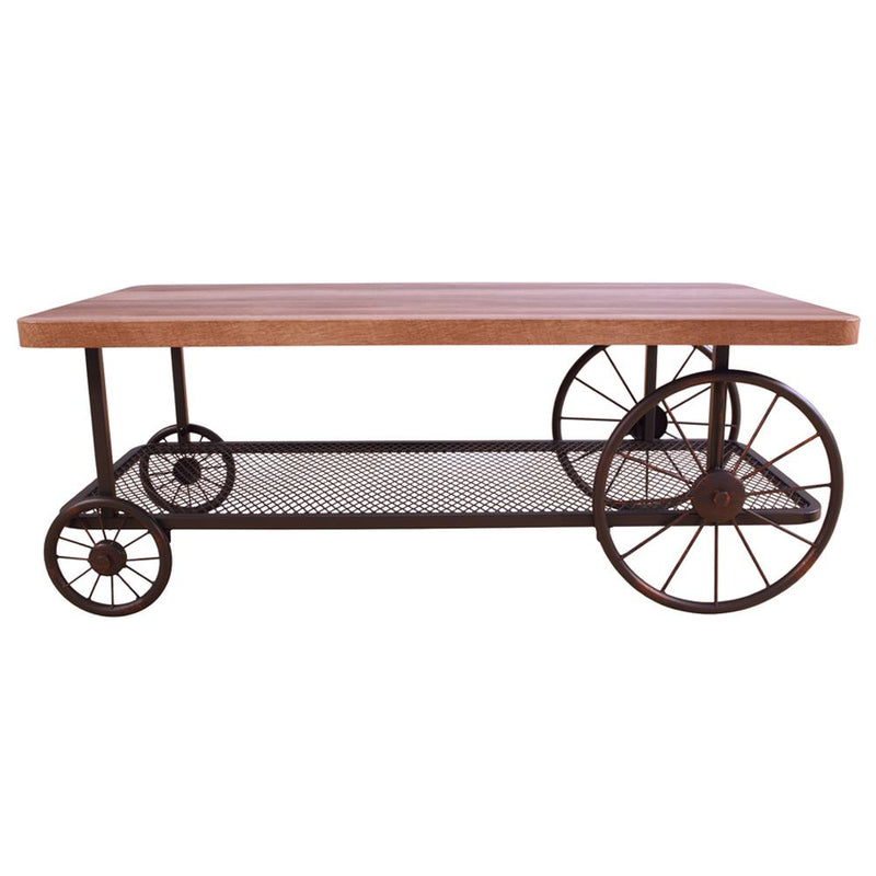 Acme Furniture Francie 82860 Coffee Table - Oak & Antique Gray IMAGE 3