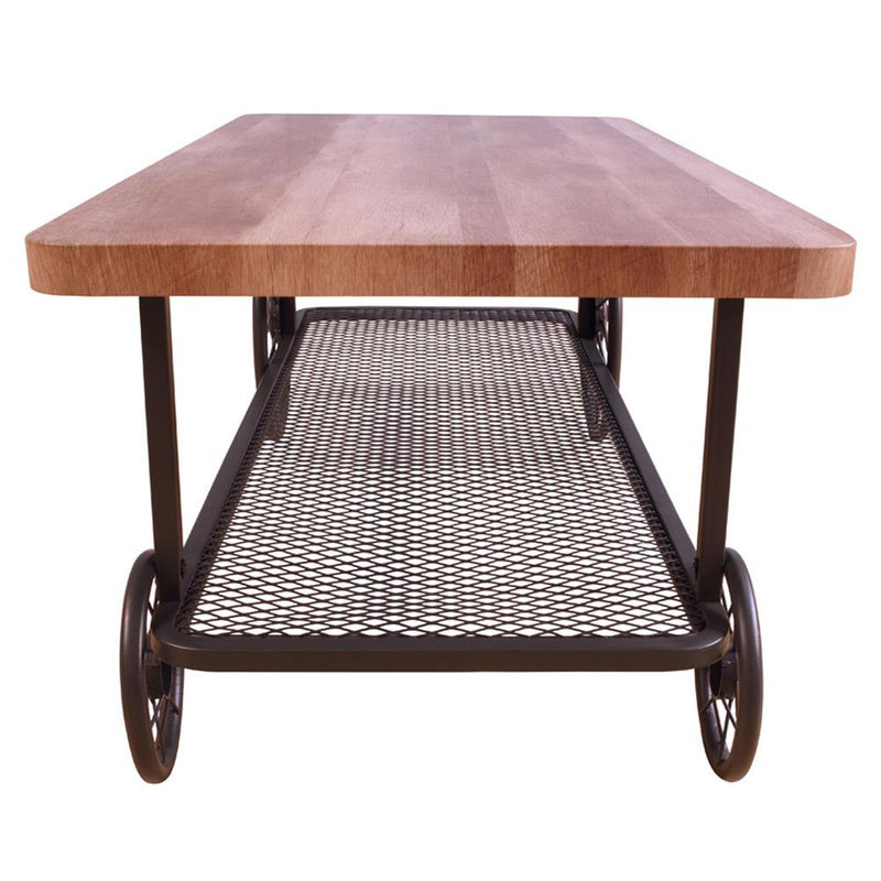 Acme Furniture Francie 82860 Coffee Table - Oak & Antique Gray IMAGE 4