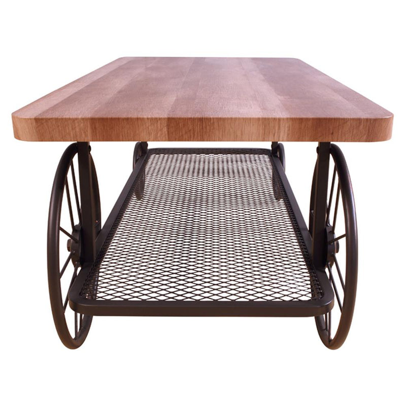 Acme Furniture Francie 82860 Coffee Table - Oak & Antique Gray IMAGE 5