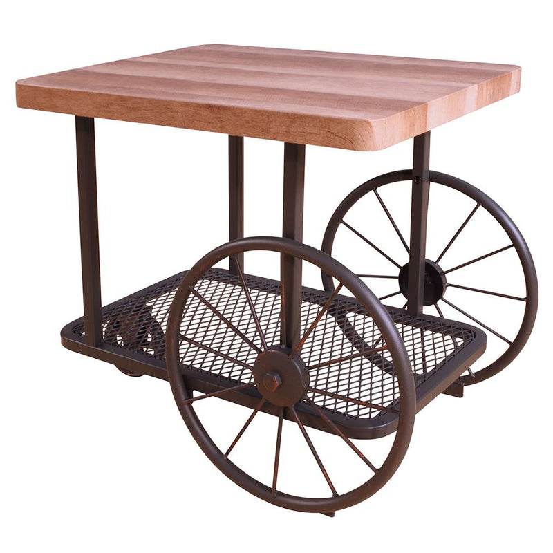 Acme Furniture Francie 82862 End Table - Oak & Antique Gray IMAGE 2