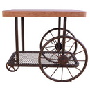 Acme Furniture Francie 82862 End Table - Oak & Antique Gray IMAGE 3