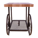 Acme Furniture Francie 82862 End Table - Oak & Antique Gray IMAGE 4