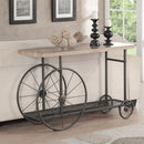 Acme Furniture Francie 82863 Sofa Table - Oak & Antique Gray IMAGE 1