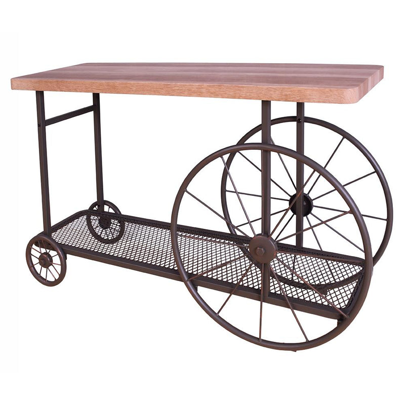 Acme Furniture Francie 82863 Sofa Table - Oak & Antique Gray IMAGE 2