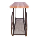 Acme Furniture Francie 82863 Sofa Table - Oak & Antique Gray IMAGE 4