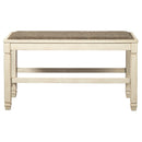  Signature Design by Ashley Bolanburg D647-09 Double Counter Upholstered Bench IMAGE 2