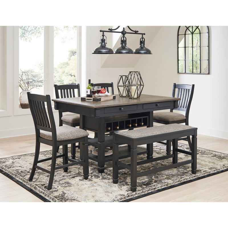  Signature Design by Ashley Tyler Creek D736-09 Double Counter Upholstered Bench IMAGE 8