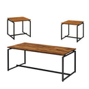 Acme Furniture Jurgen 83240 3 pc Coffee & End Set - Oak & Black IMAGE 2