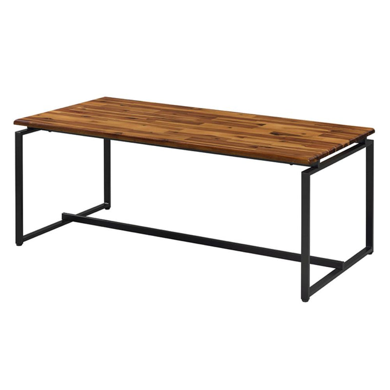 Acme Furniture Jurgen 83240 3 pc Coffee & End Set - Oak & Black IMAGE 3