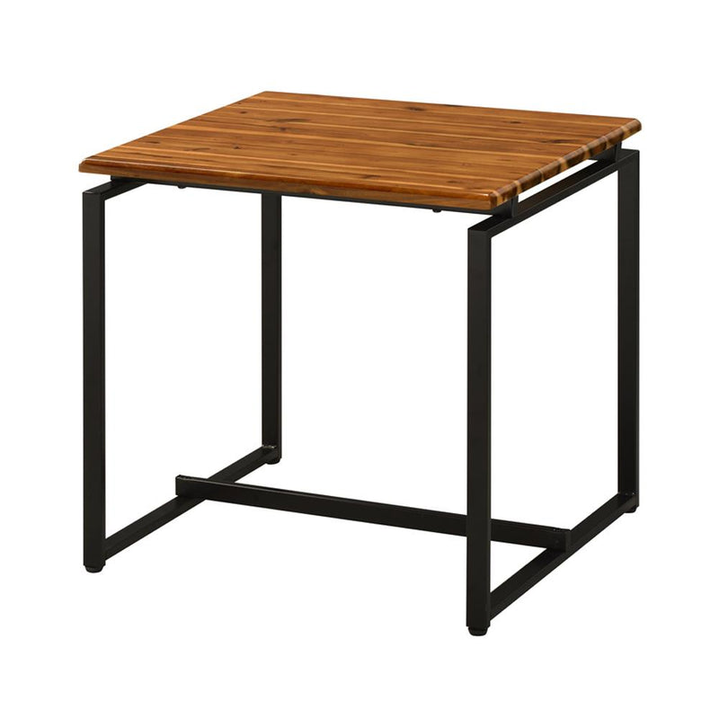 Acme Furniture Jurgen 83240 3 pc Coffee & End Set - Oak & Black IMAGE 5