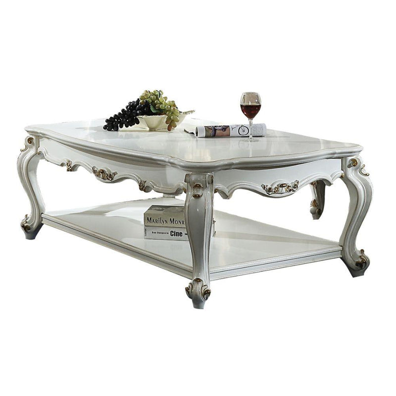 Acme Furniture Picardy II 83460 Coffee Table - Antique Pearl IMAGE 1