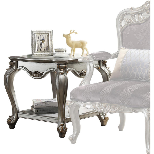 Acme Furniture Picardy 83467 End Table - Antique Platinum IMAGE 1