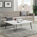 Acme Furniture Telestis 84500 Coffee Table - White & Black IMAGE 2