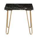 Acme Furniture Telestis 84507 End Table - Black & Gold IMAGE 1