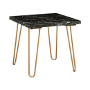 Acme Furniture Telestis 84507 End Table - Black & Gold IMAGE 2