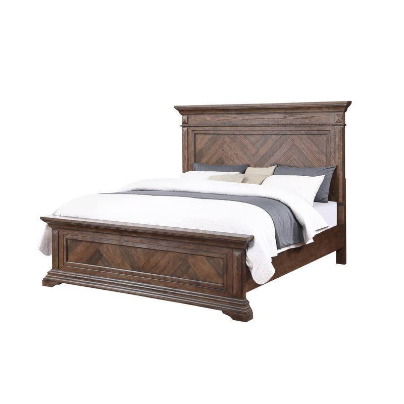 New Classic Furniture Mar Vista B658 Queen Panel Bed - Walnut IMAGE 2