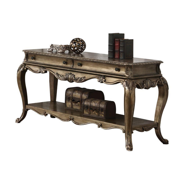 Acme Furniture Ragenardus 86033 Sofa Table - Antique White IMAGE 1