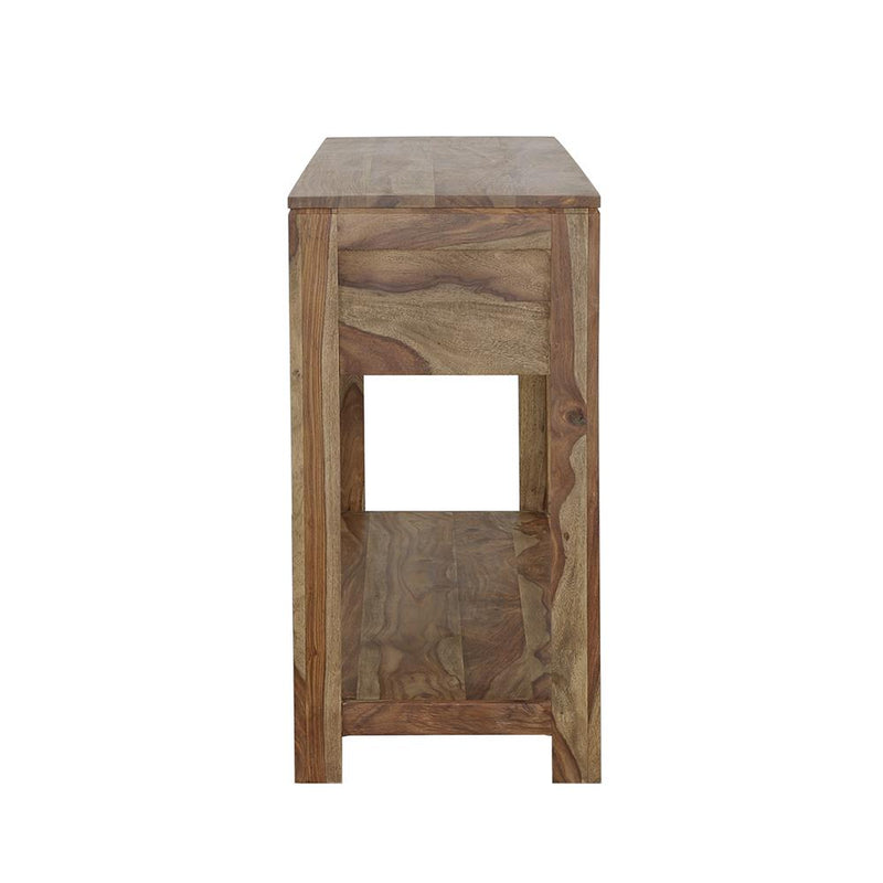 Coaster Furniture Esther 952853 3-Drawer Wood Console Table - Natural Sheesham IMAGE 4