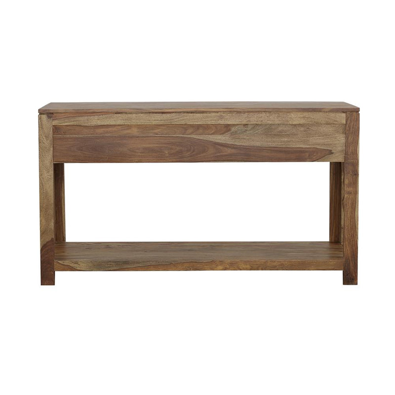 Coaster Furniture Esther 952853 3-Drawer Wood Console Table - Natural Sheesham IMAGE 5