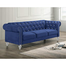 New Classic Furniture Emma Crystal UKD13 Sofa - Royal Blue IMAGE 1