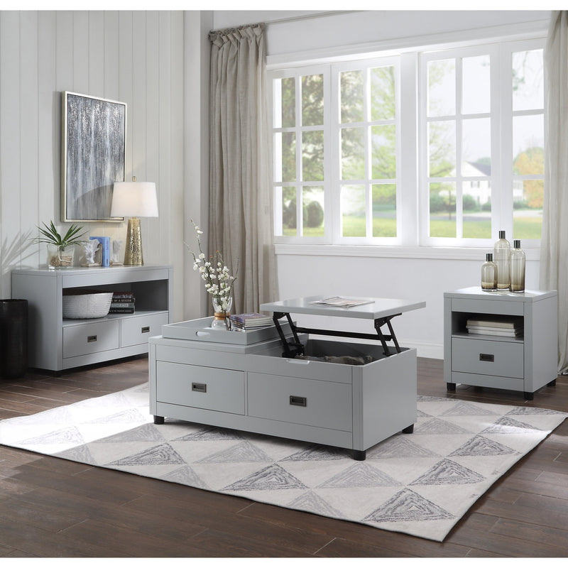 Acme Furniture Eleanor 87108 Sofa Table - Dove Grey IMAGE 4