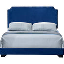 Acme Furniture 26760Q Queen Panel Bed - Blue IMAGE 1