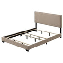 Acme Furniture 27420Q Queen Panel Bed - Beige IMAGE 2
