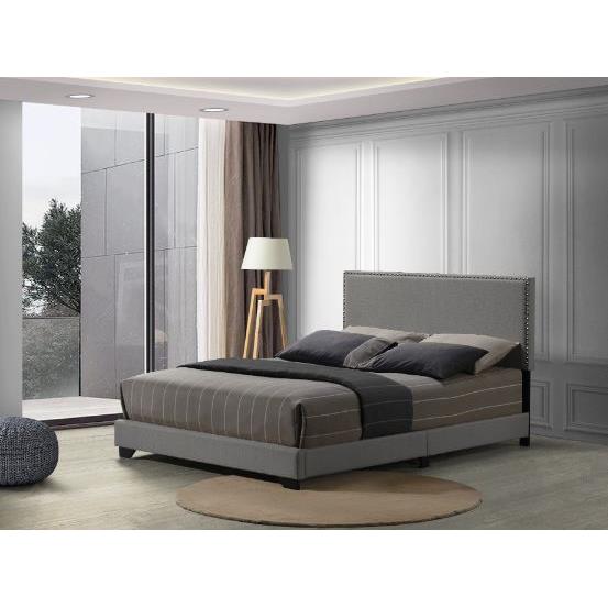Acme Furniture 27430Q Queen Panel Bed - Light Gray IMAGE 3